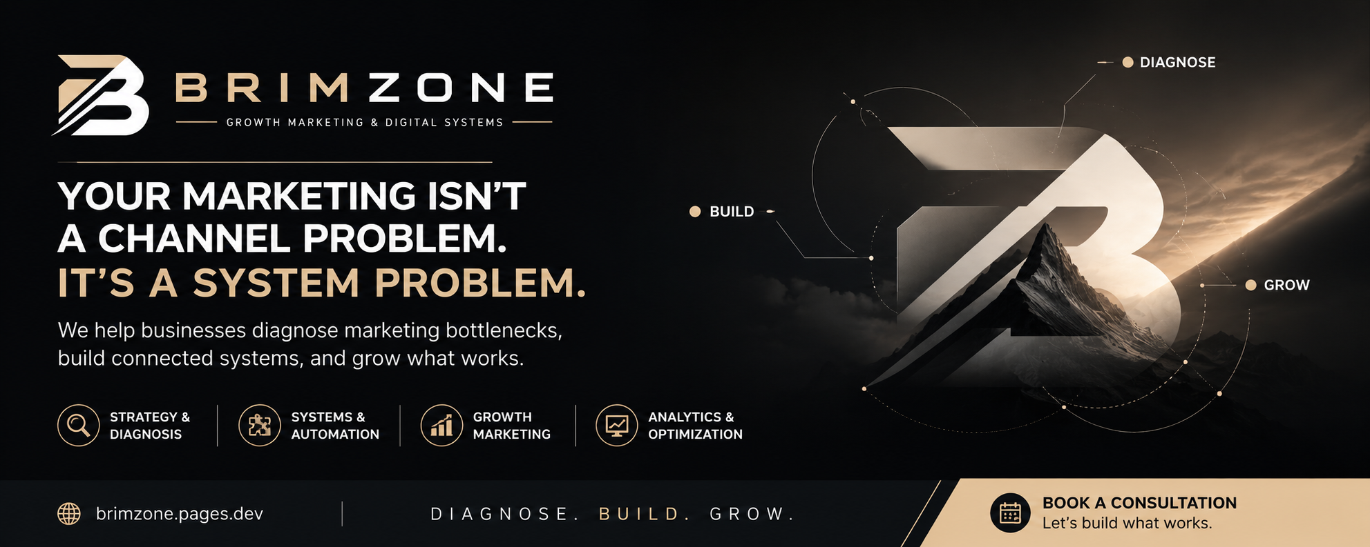 BRIMZONE growth marketing and digital systems project cover